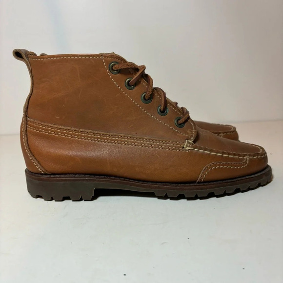 Cole Haan Country Vintage 90s Boots Brown Leather Lace Up Women’s Size 8 M - Picture 2 of 11